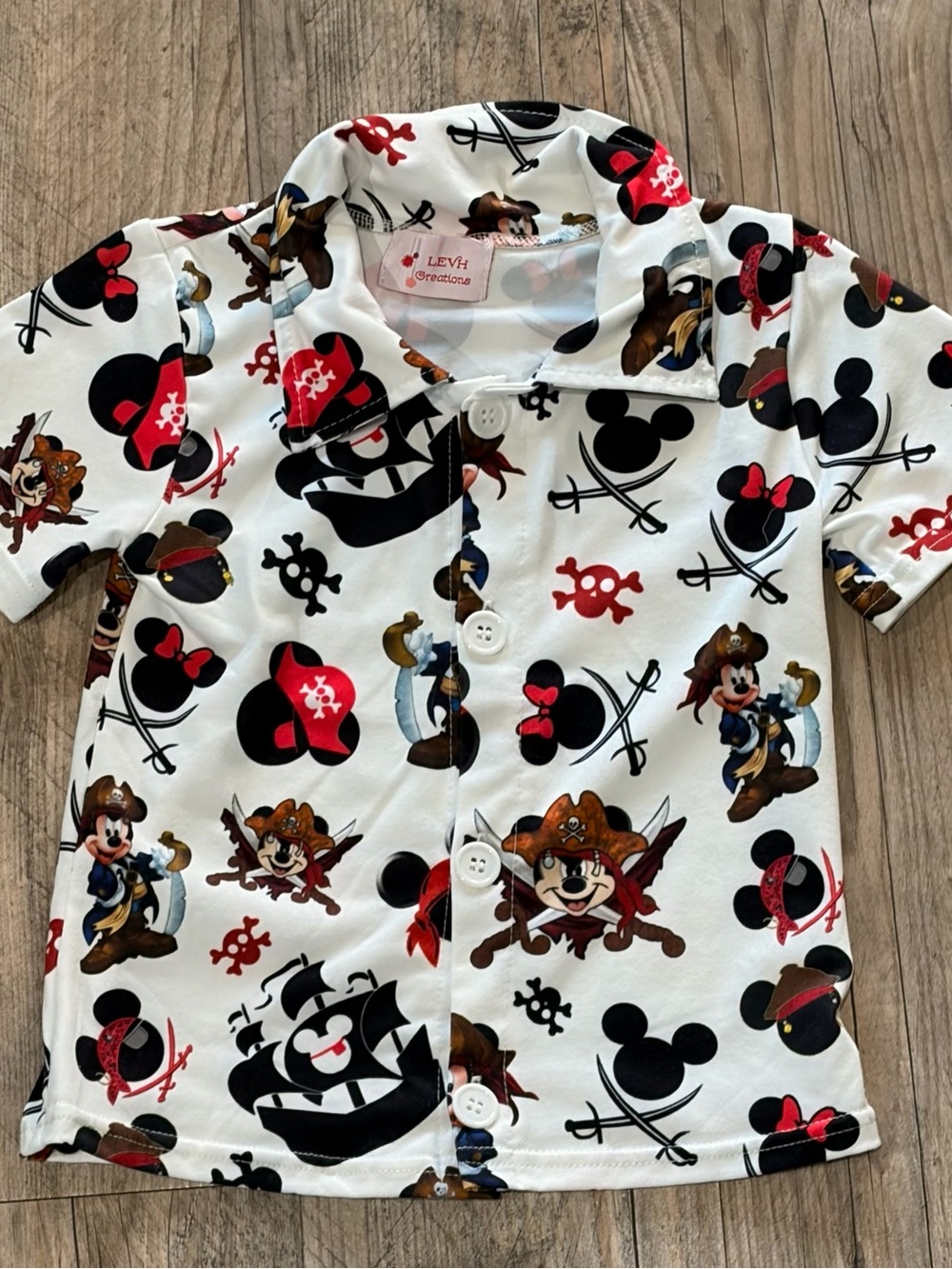 Disney Cruise Pirate Night Button Down Shirt